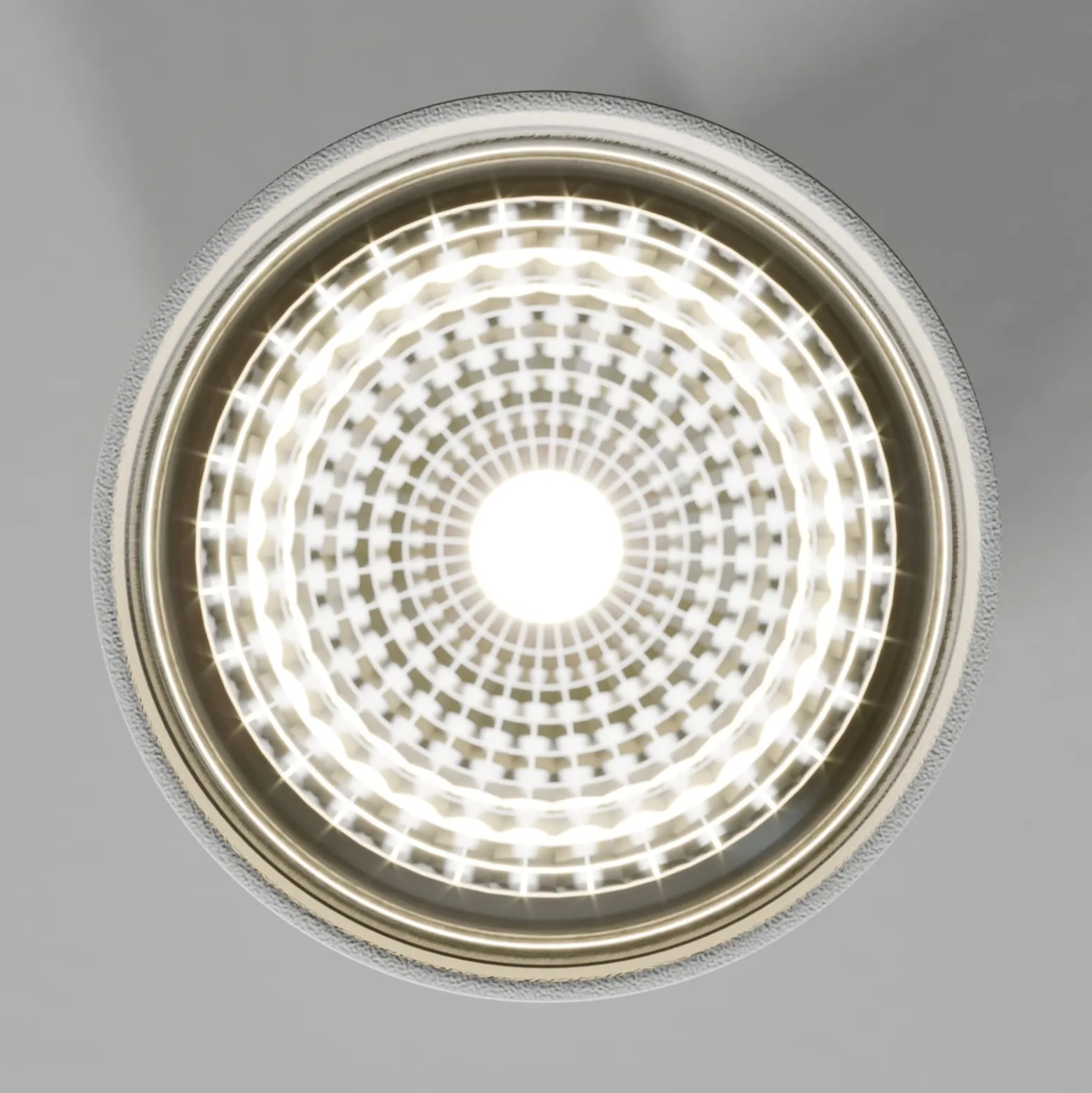Downlight Eye S in Zylinderform, weiß