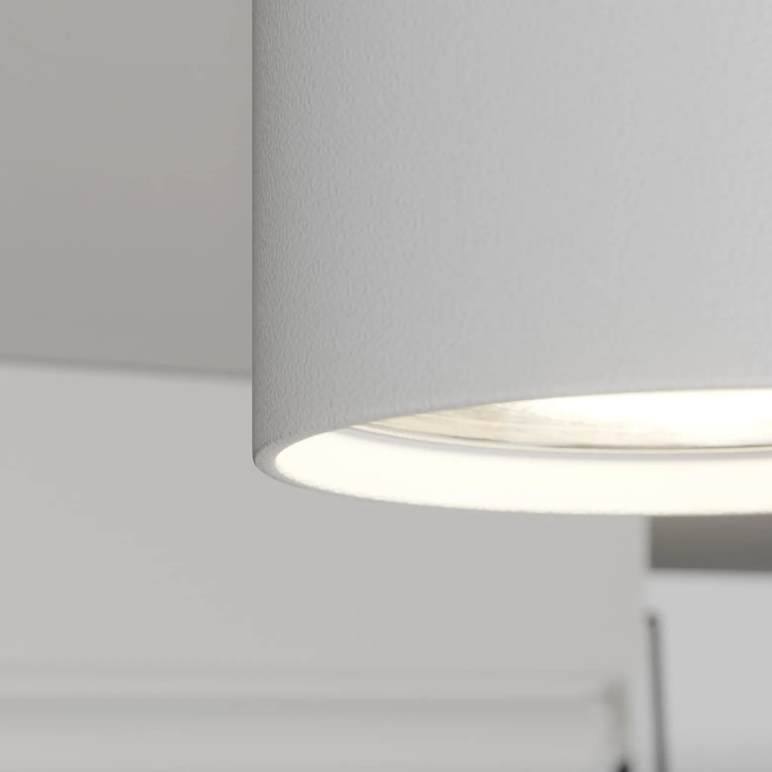 Downlight Eye S in Zylinderform, weiß