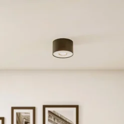 Downlight Point S, schwarz/weiß/schwarz