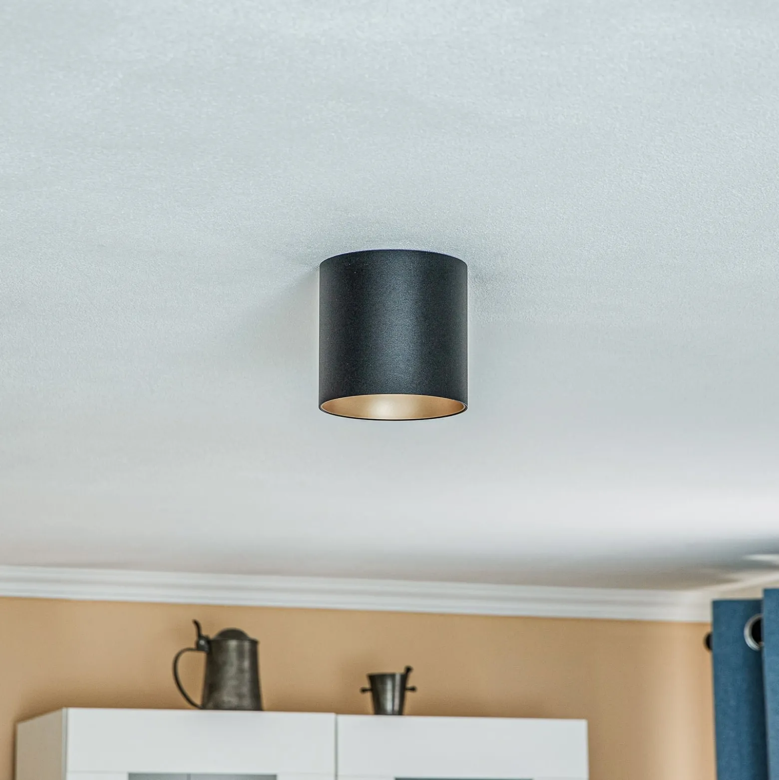 Downlight Point Tone, schwarz/gold