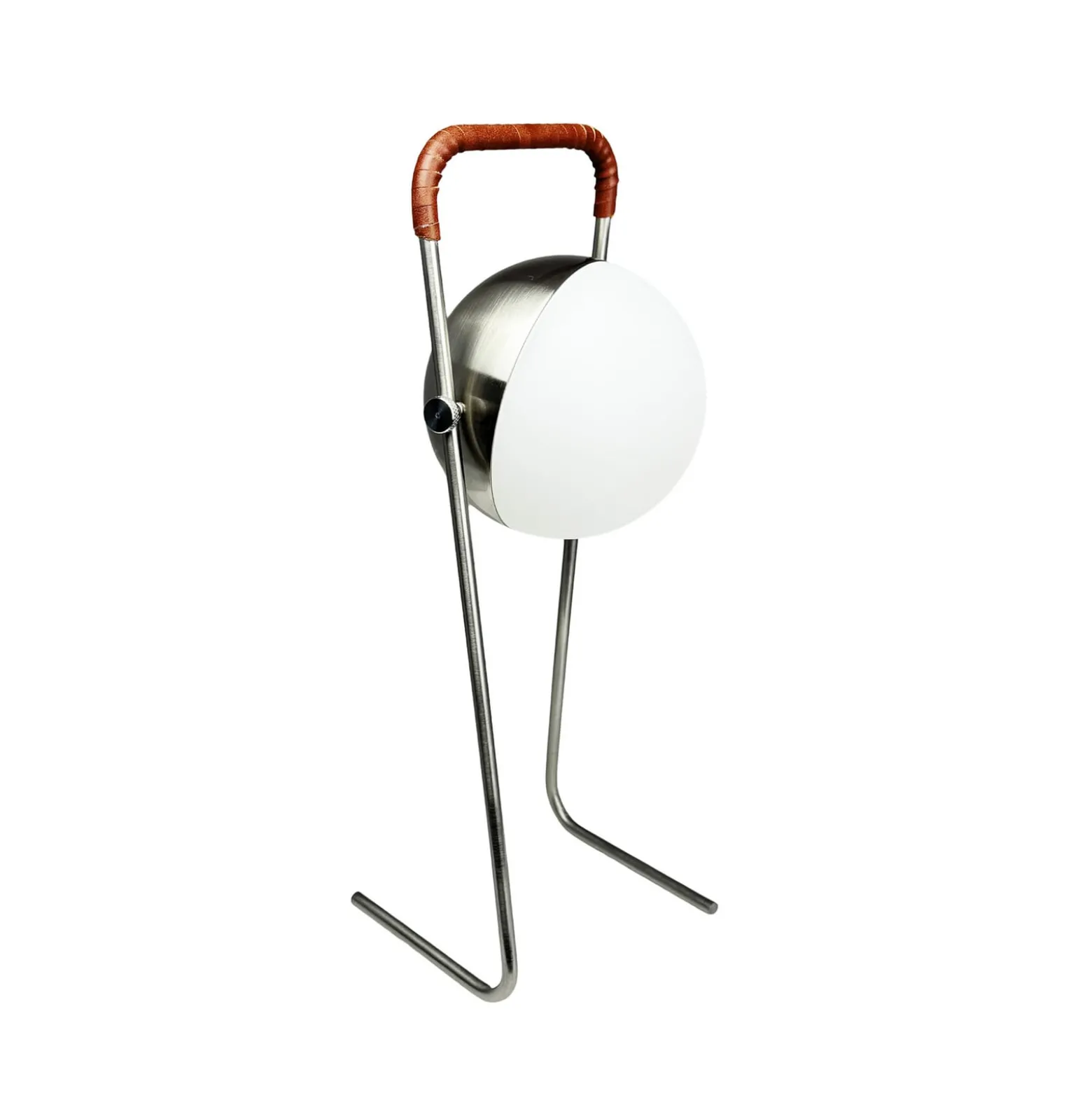 Dyberg Larsen LED-Akkutischleuchte Mova, braun, IP44
