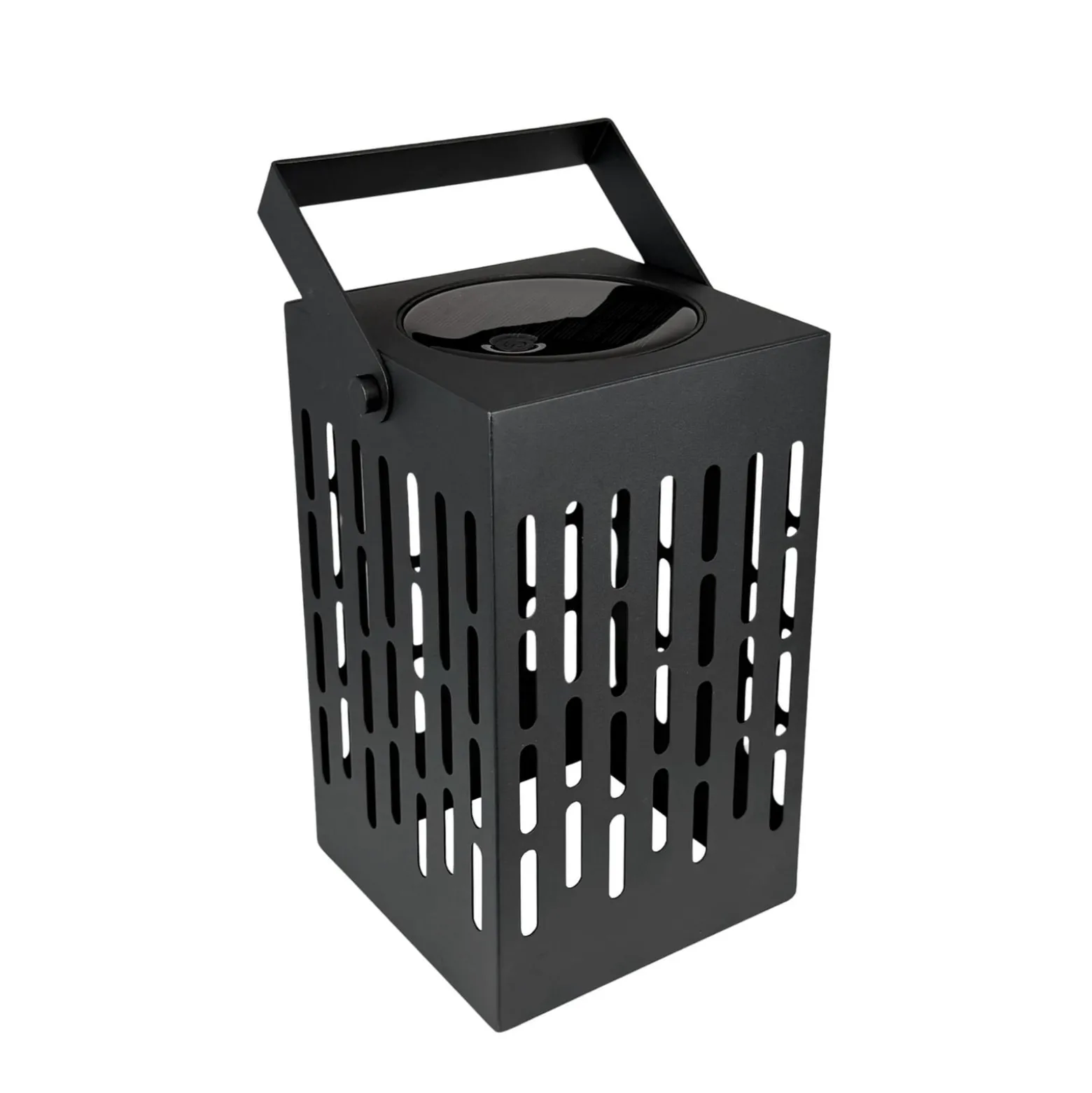 Dyberg Larsen LED-Solar-Laterne Luma, schwarz, 20 cm, IP44