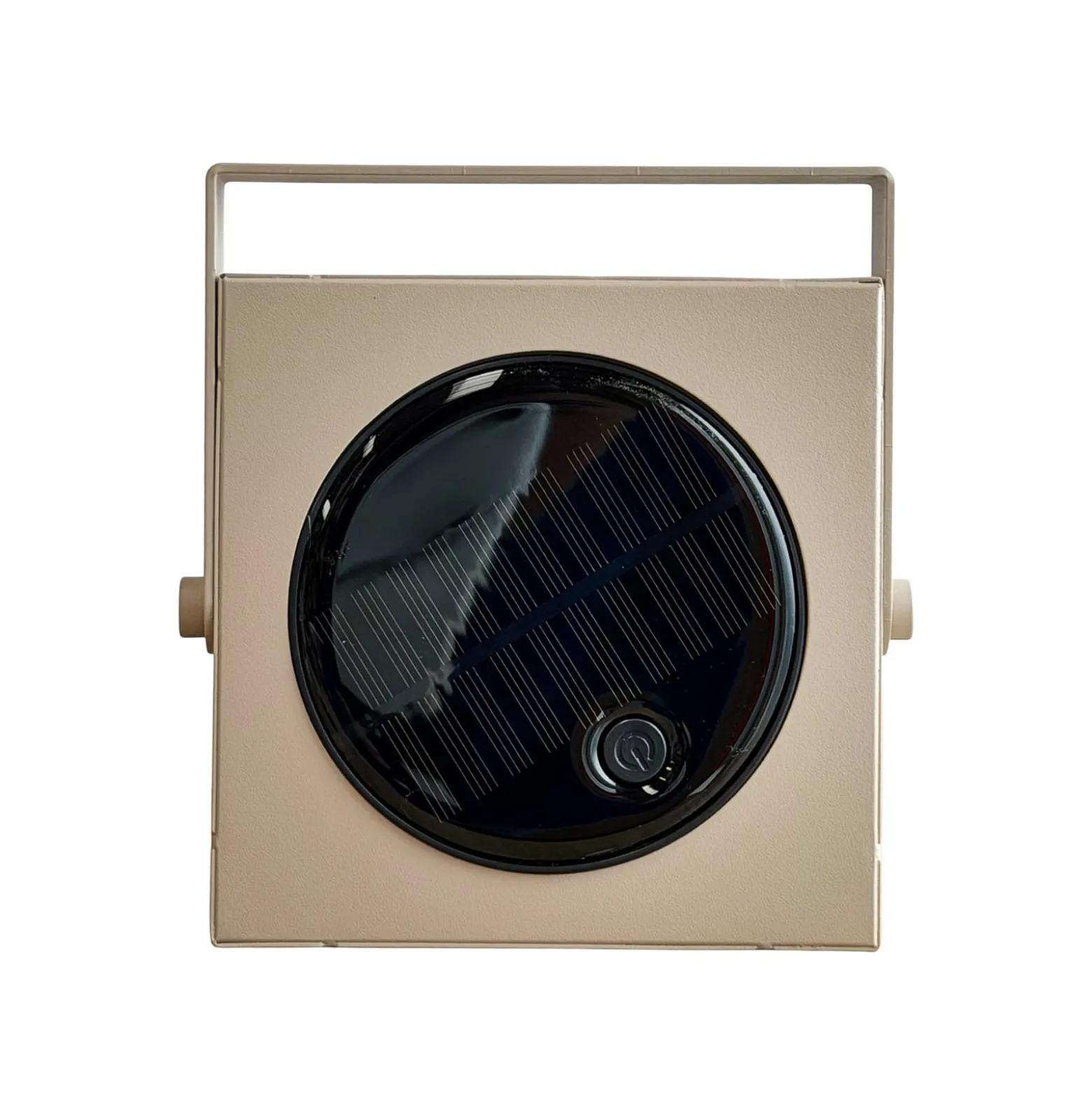 Dyberg Larsen LED-Solar-Laterne Luma, beige, 20 cm, IP44