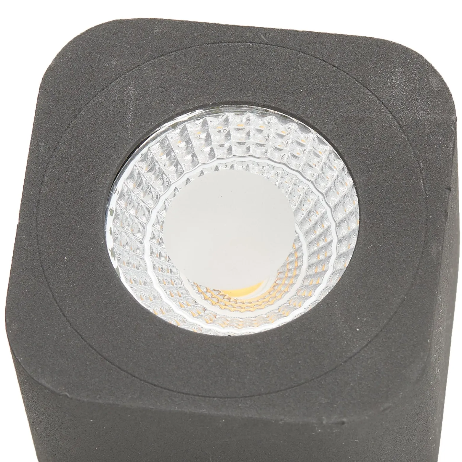 Eckiges LED-Downlight Palmi in Anthrazit