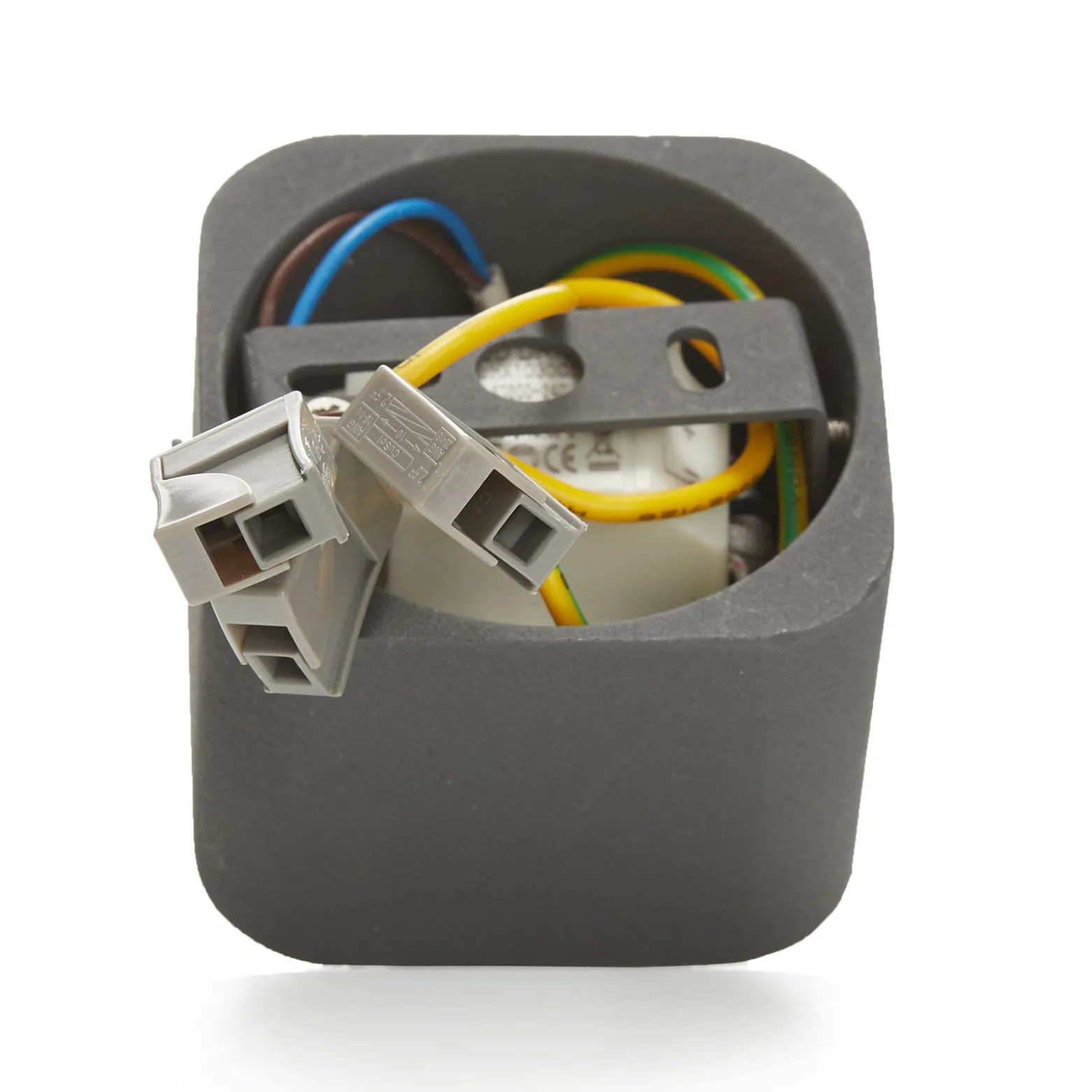 Eckiges LED-Downlight Palmi in Anthrazit
