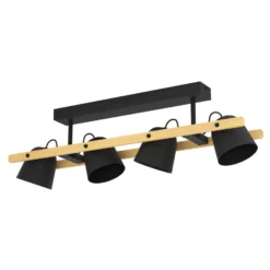 EGLO connect LED-Deckenleuchte Hornwood-Z, 4-fl., schwarz