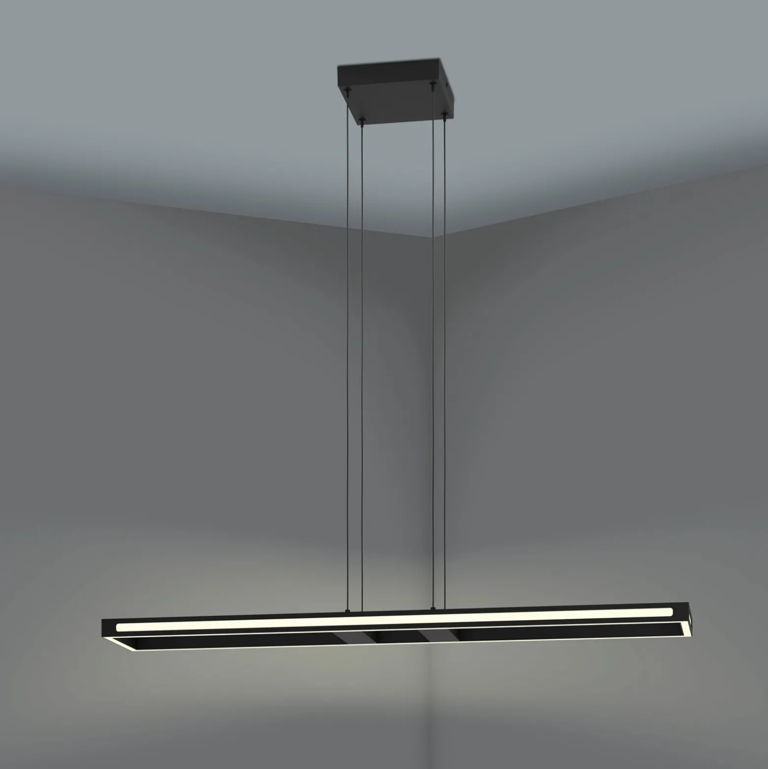 EGLO connect LED-Hängeleuchte Savilanas-Z, 116 cm, schwarz