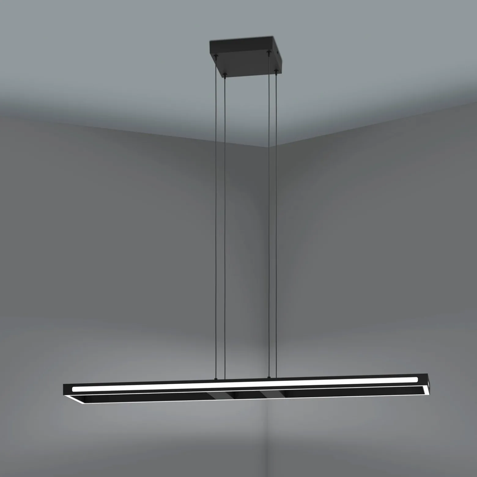 EGLO connect LED-Hängeleuchte Savilanas-Z, 116 cm, schwarz
