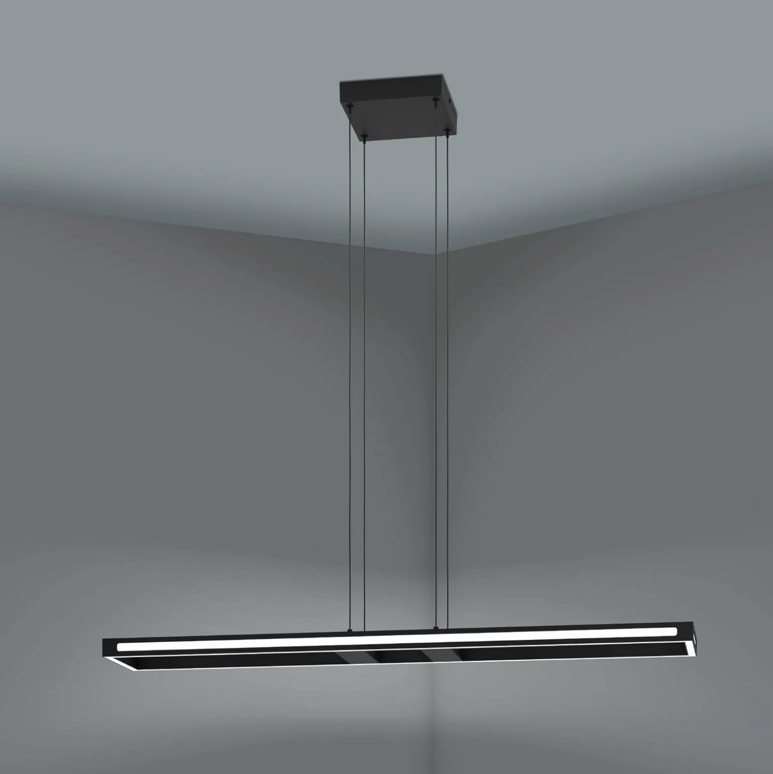 EGLO connect LED-Hängeleuchte Savilanas-Z, 116 cm, schwarz