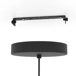 EGLO connect LED-Hängeleuchte Ginestrone-Z, 1-fl., schwarz