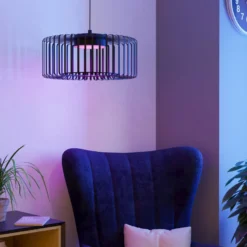 EGLO connect LED-Hängeleuchte Ginestrone-Z, 1-fl., schwarz