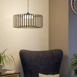EGLO connect LED-Hängeleuchte Ginestrone-Z, 1-fl., schwarz