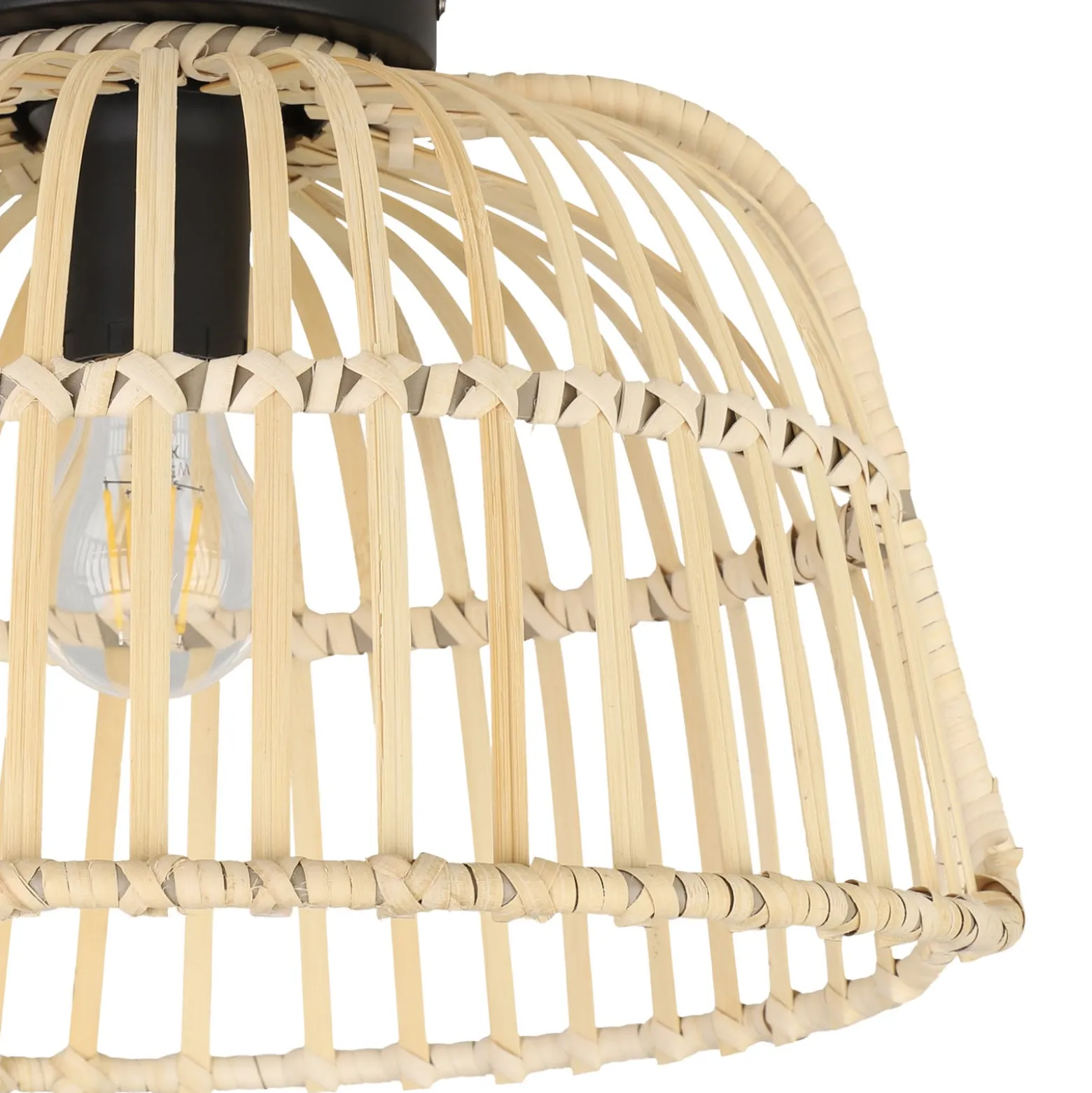 EGLO Glyneath Deckenleuchte aus Rattan