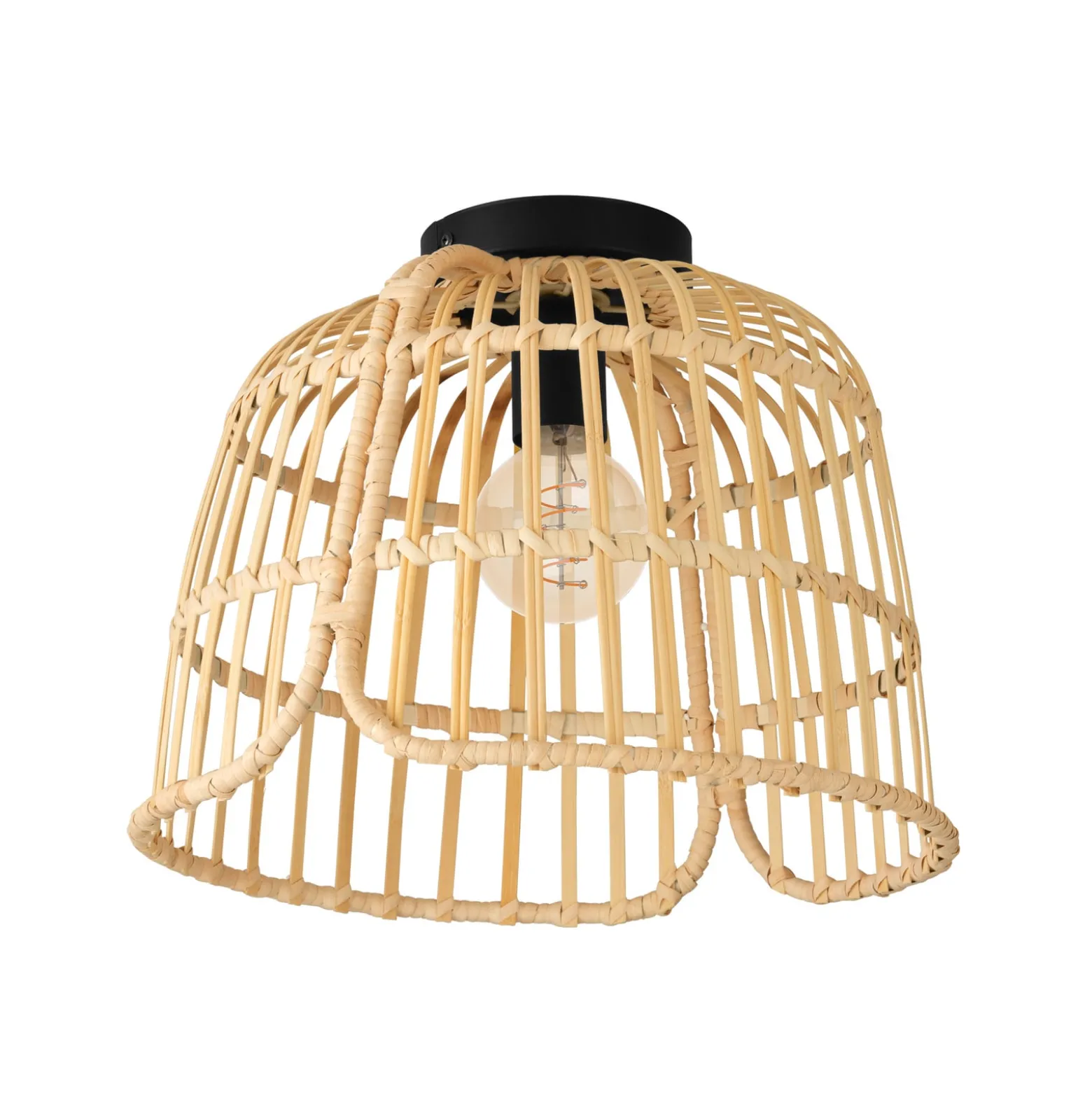 EGLO Glyneath Deckenleuchte aus Rattan
