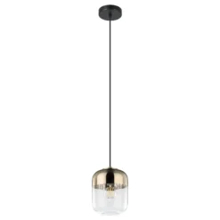 EGLO Maryvilla Hängeleuchte, gold/klar, einflammig