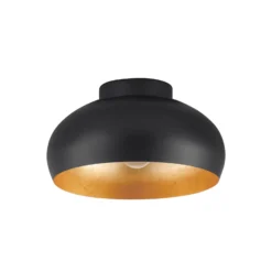 EGLO Mogano 2 Deckenleuchte, Ø28cm, schwarz/gold