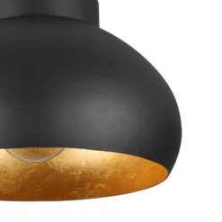 EGLO Mogano 2 Deckenleuchte, Ø28cm, schwarz/gold