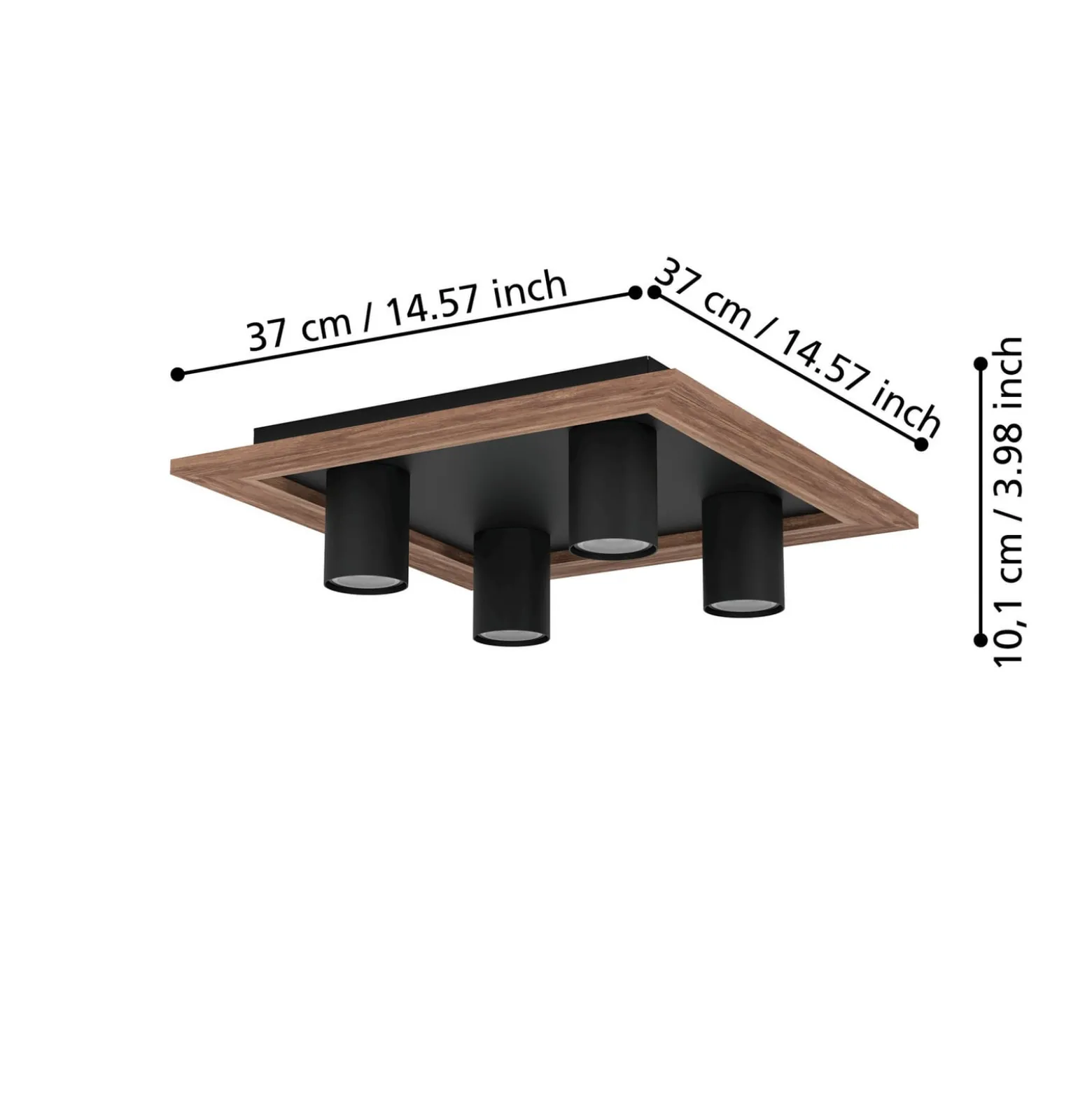 EGLO Valcasotto 1 LED-Deckenleuchte mit vier Spots