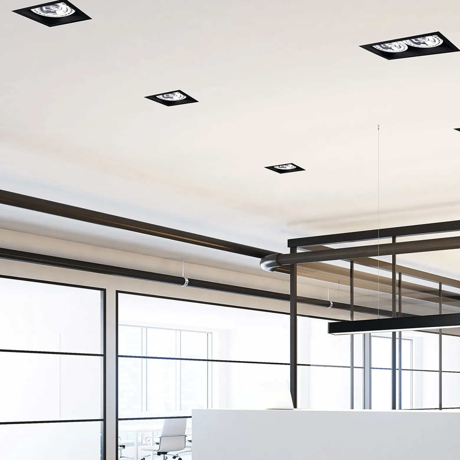 Einbau-Downlight Mod I, einflammig, schwarz