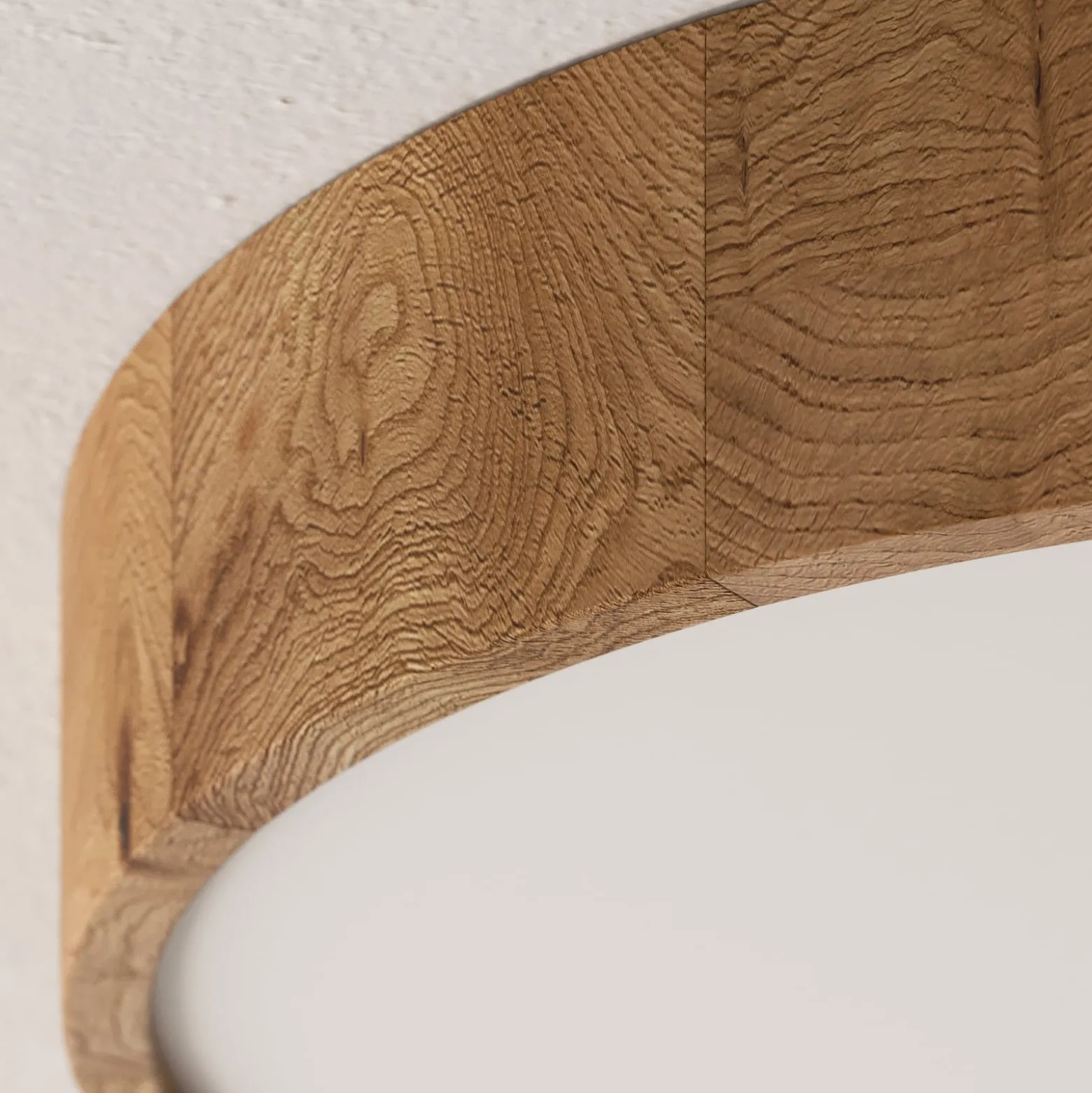Envostar Deckenleuchte Kerio, Ø 47 cm, Eichenholz natur