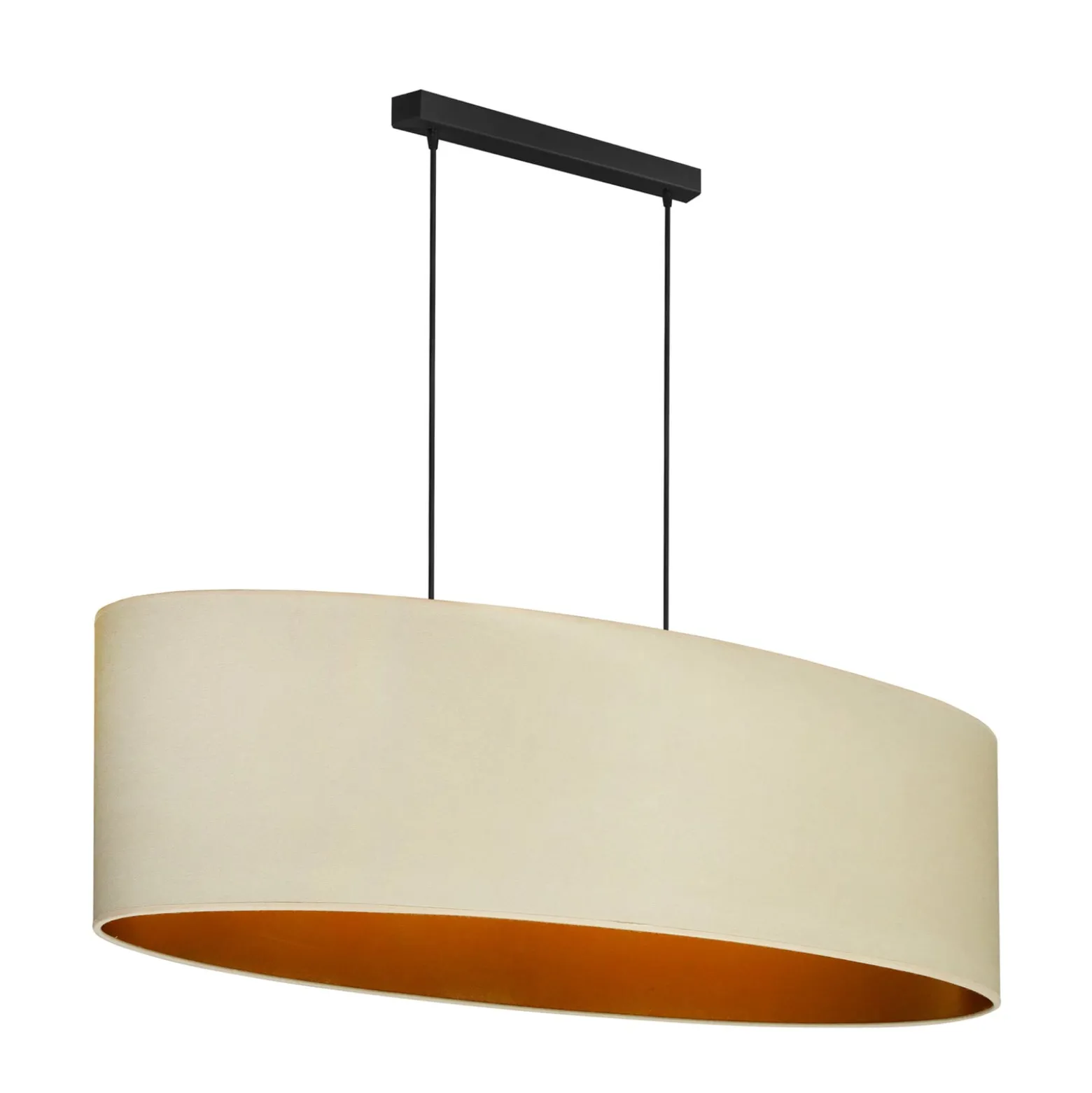 Envostar Hängelampe Idun hellbeige 80 cm Naturmaterial vegan