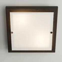 Envostar Kerio Deckenlampe, 30x30 cm, wenge