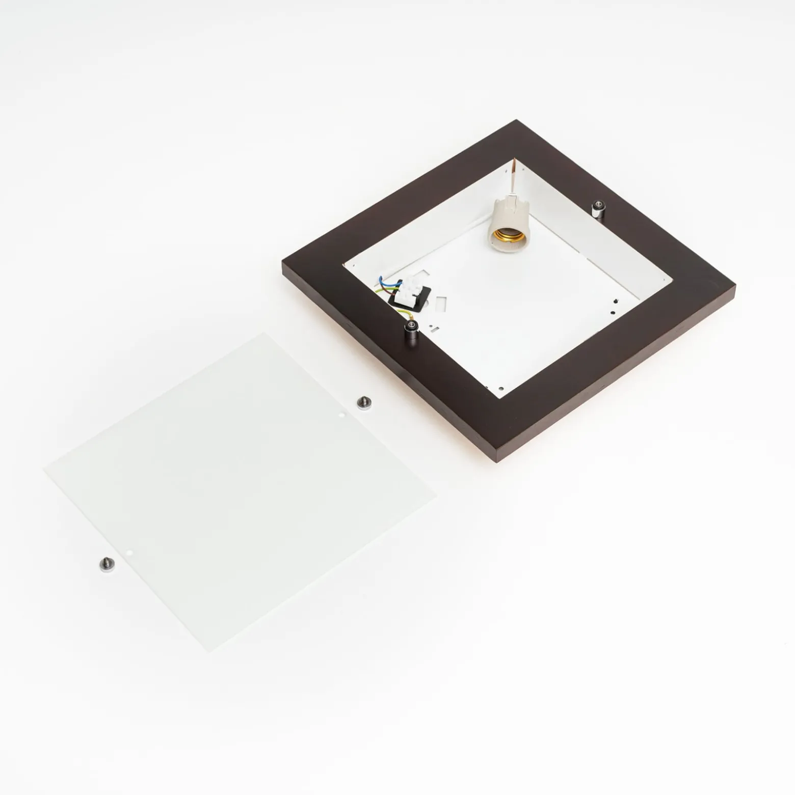 Envostar Kerio Deckenlampe, 30x30 cm, wenge