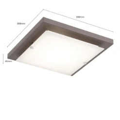 Envostar Kerio Deckenlampe, 30x30 cm, wenge