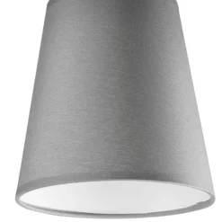 Envostar Risco Deckenlampe 1-flg. Stoffschirm grau
