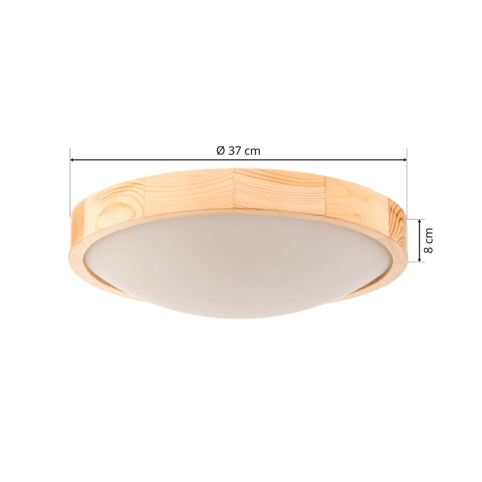 Envostar Zeus Deckenlampe aus Holz, kiefer, Ø 37cm