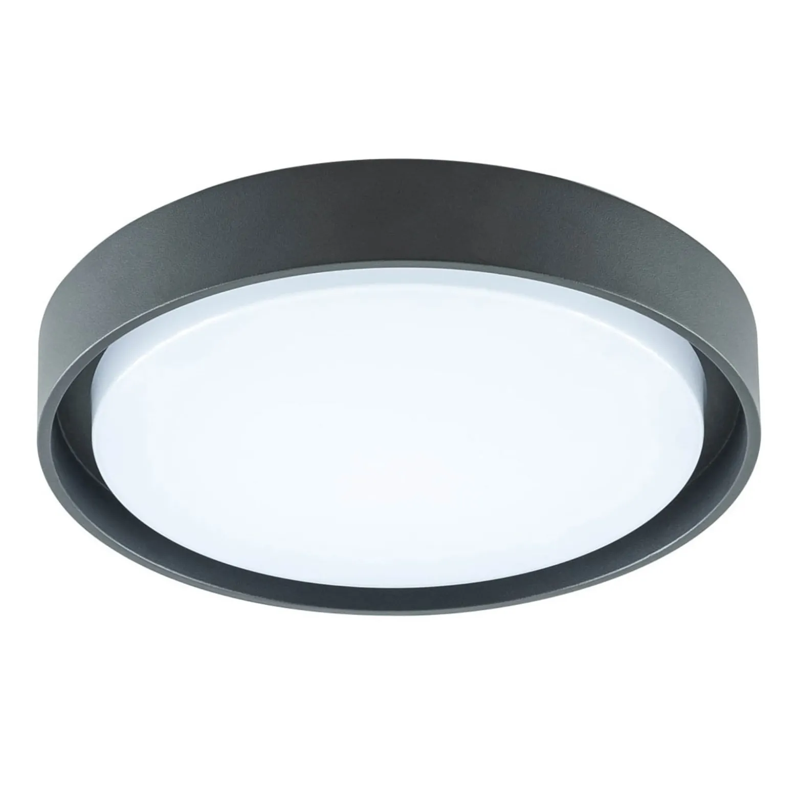 EVN LED-Außendeckenleuchte Tectum, anthrazit, Ø 25 cm