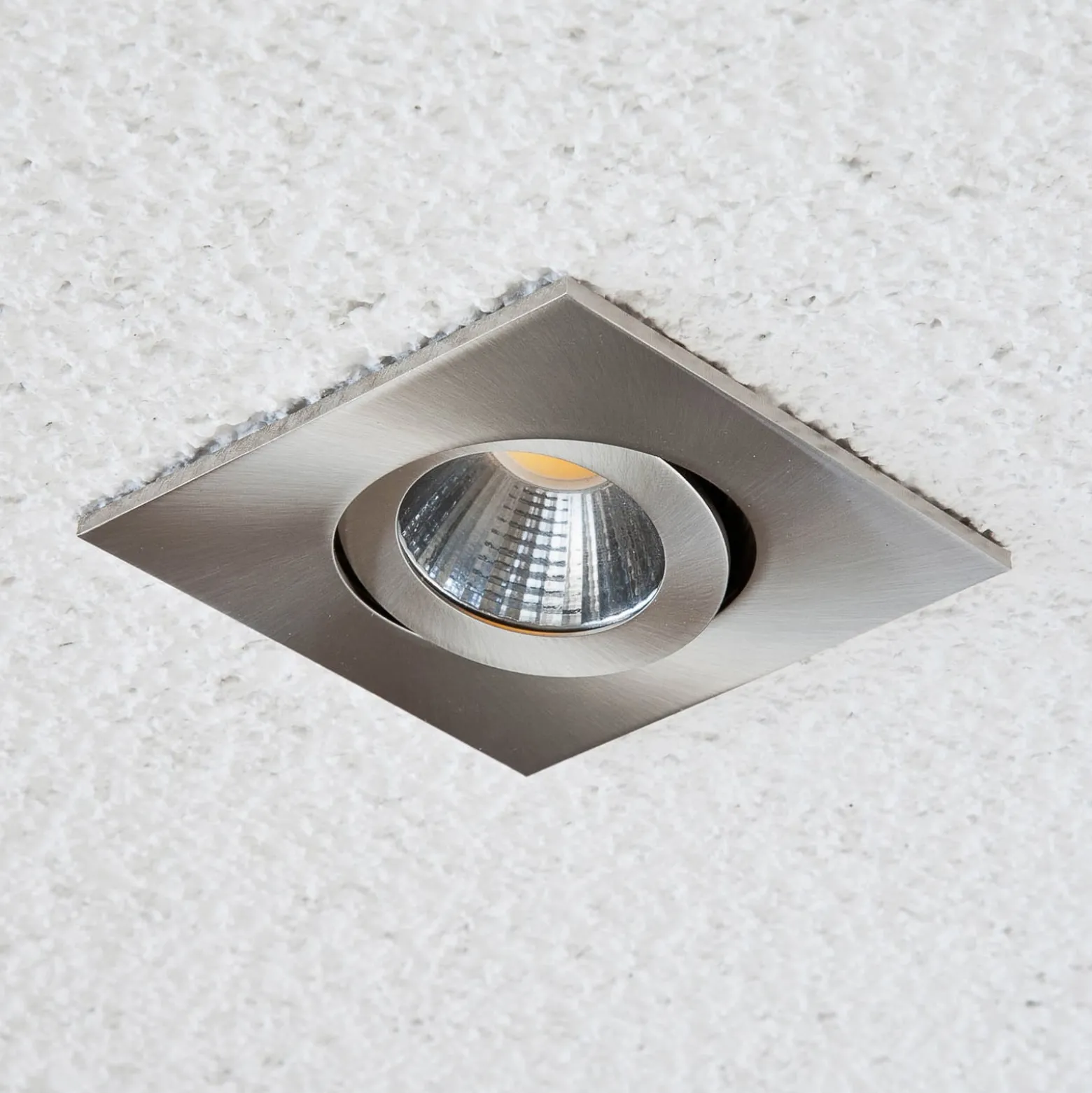 EVN PC20 Einbau eckig Phasendimmer 3000K edelstahl