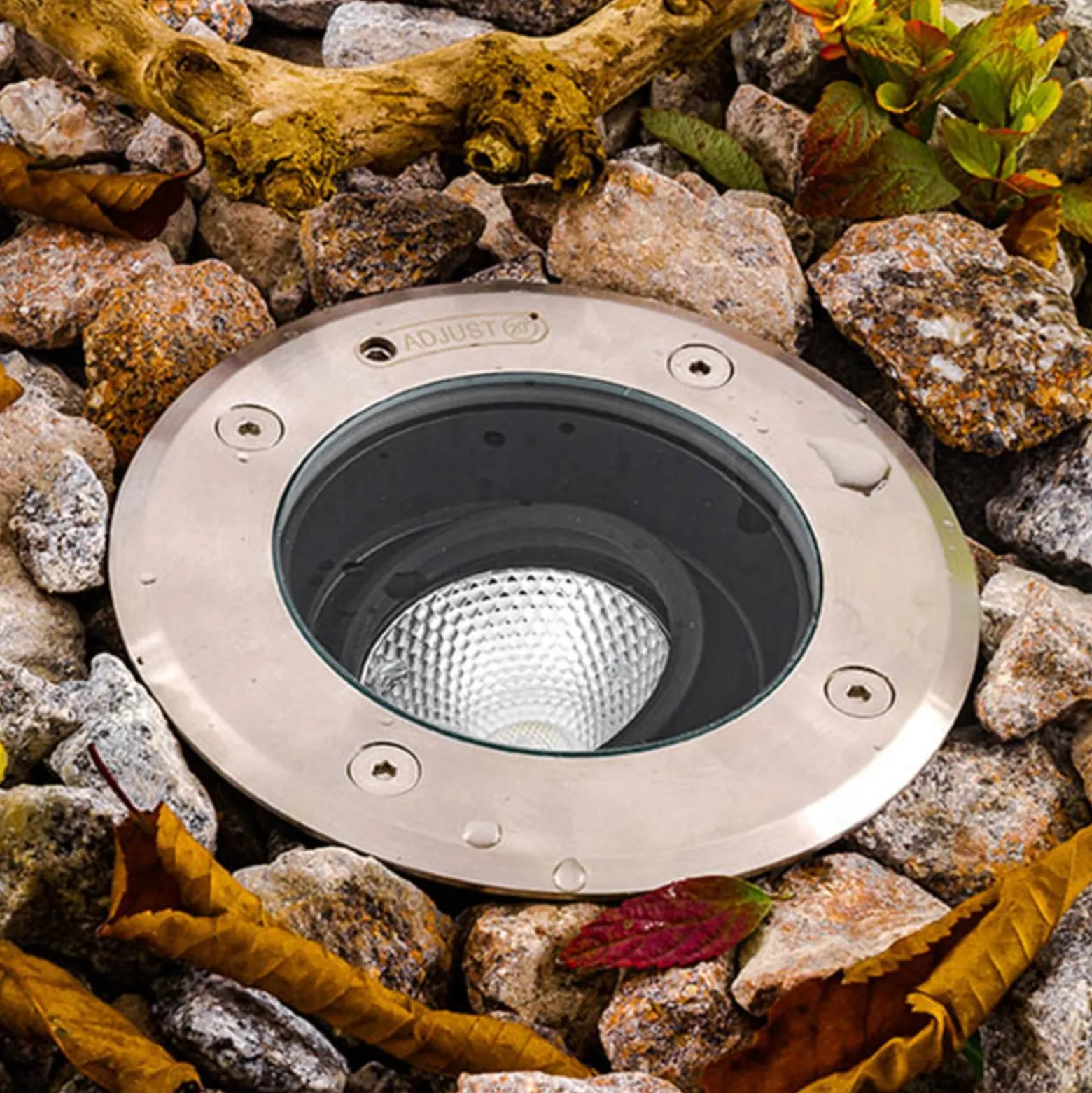 EVN Pentola Einbaulampe edelstahl Ø13,5cm 3.000K