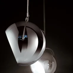 Fabbian Beluga Steel Chrom-Hängeleuchte, Ø 20 cm