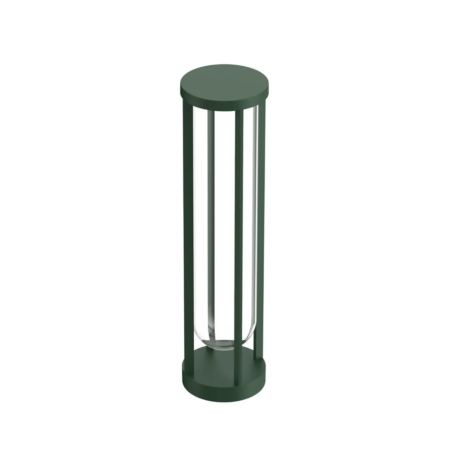 FLOS In Vitro Bollard 2, 2.700 K, 60 cm dunkelgrün