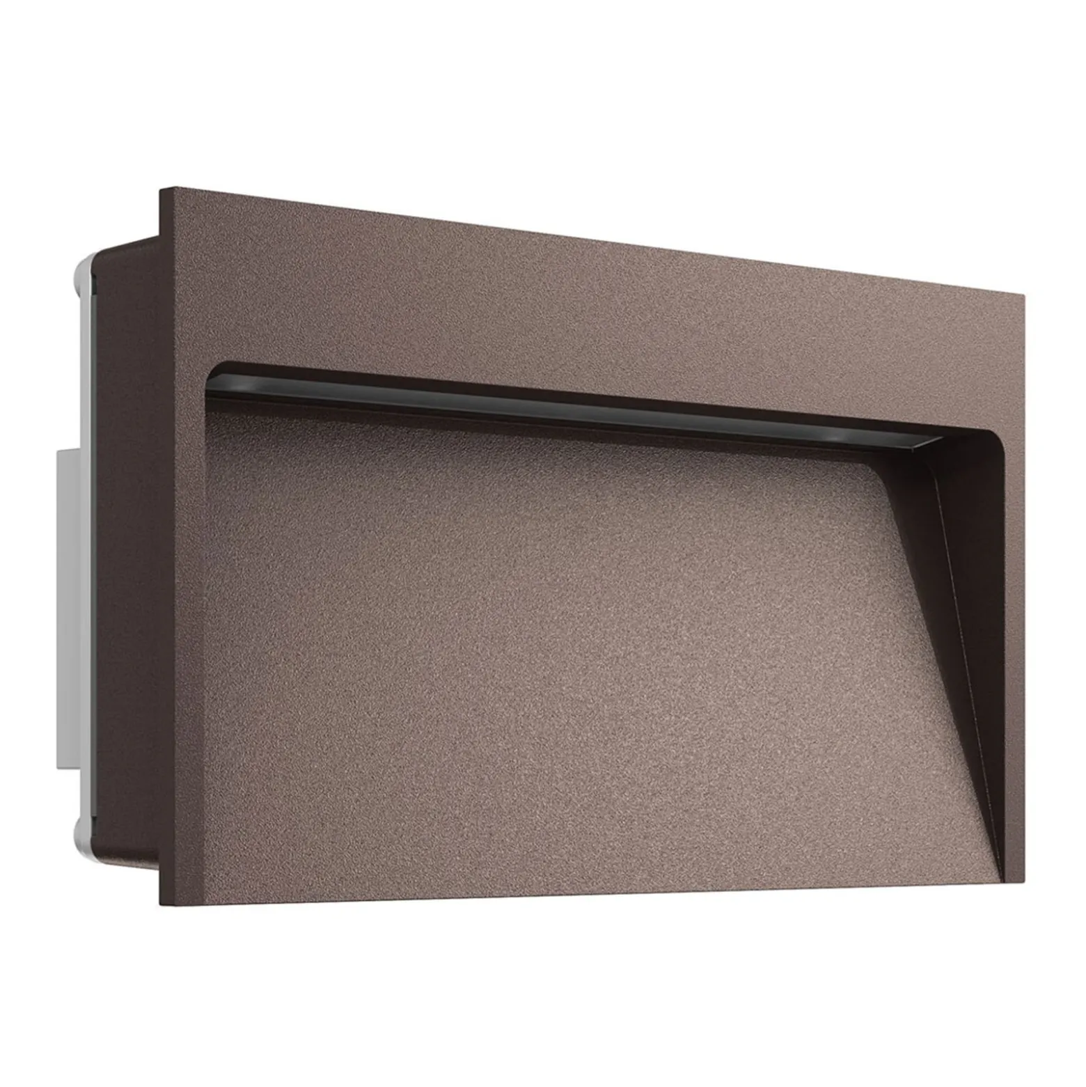 FLOS My Way - breite LED-Wandeinbauleuchte, braun