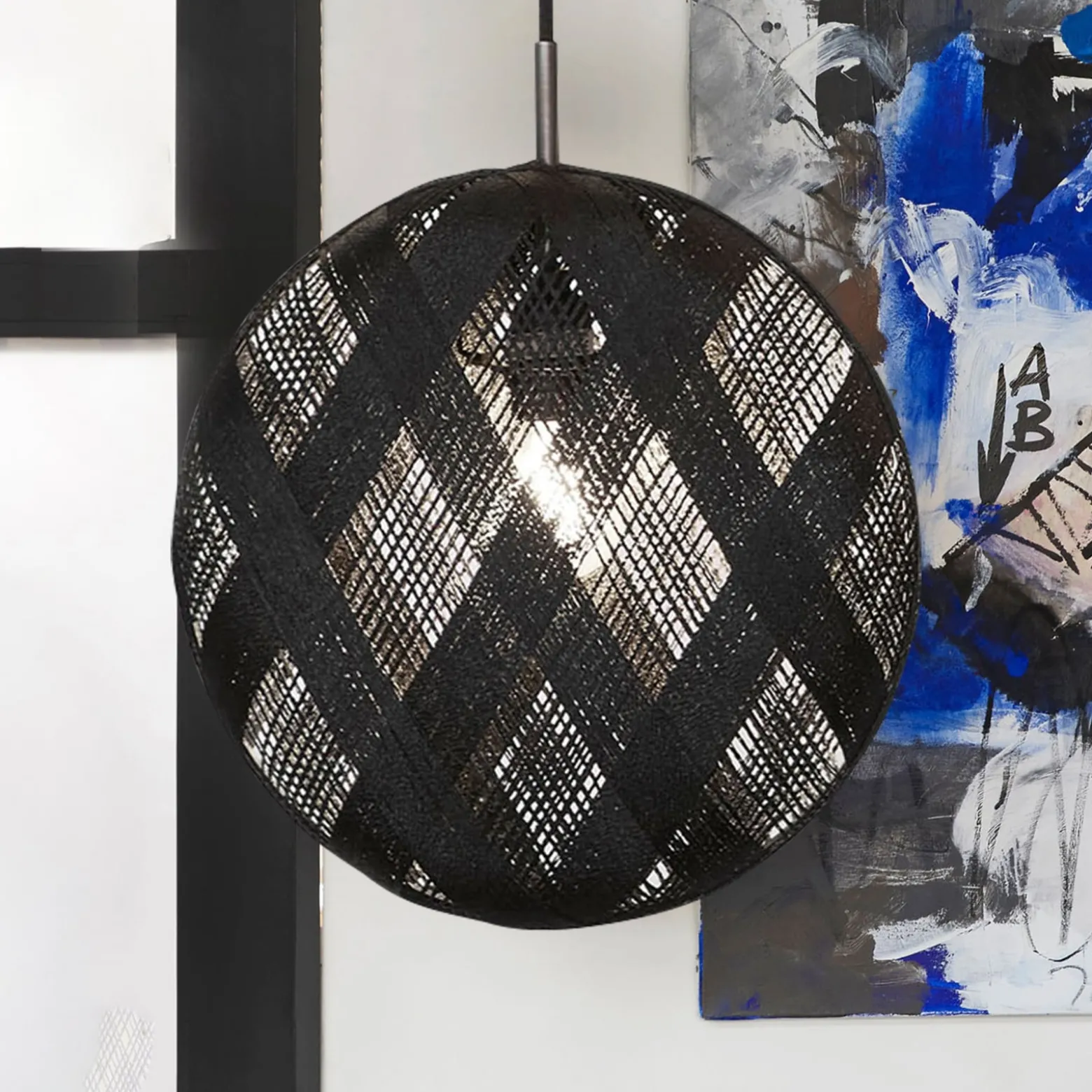 Forestier Chanpen M Hexagonal Hängelampe, schwarz
