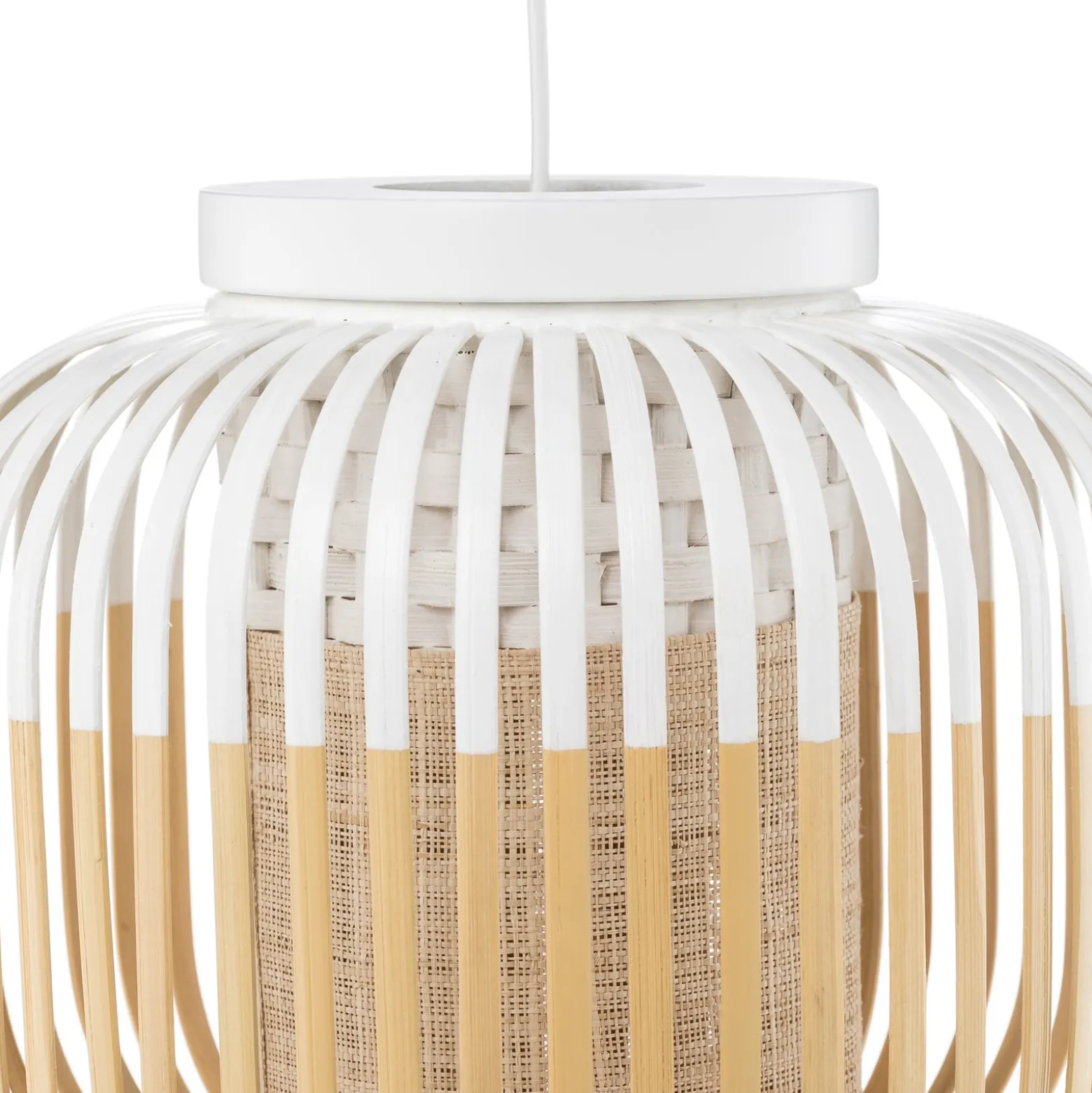 Forestier Deckenleuchte Bamboo XS, Ø 27 cm, weiß