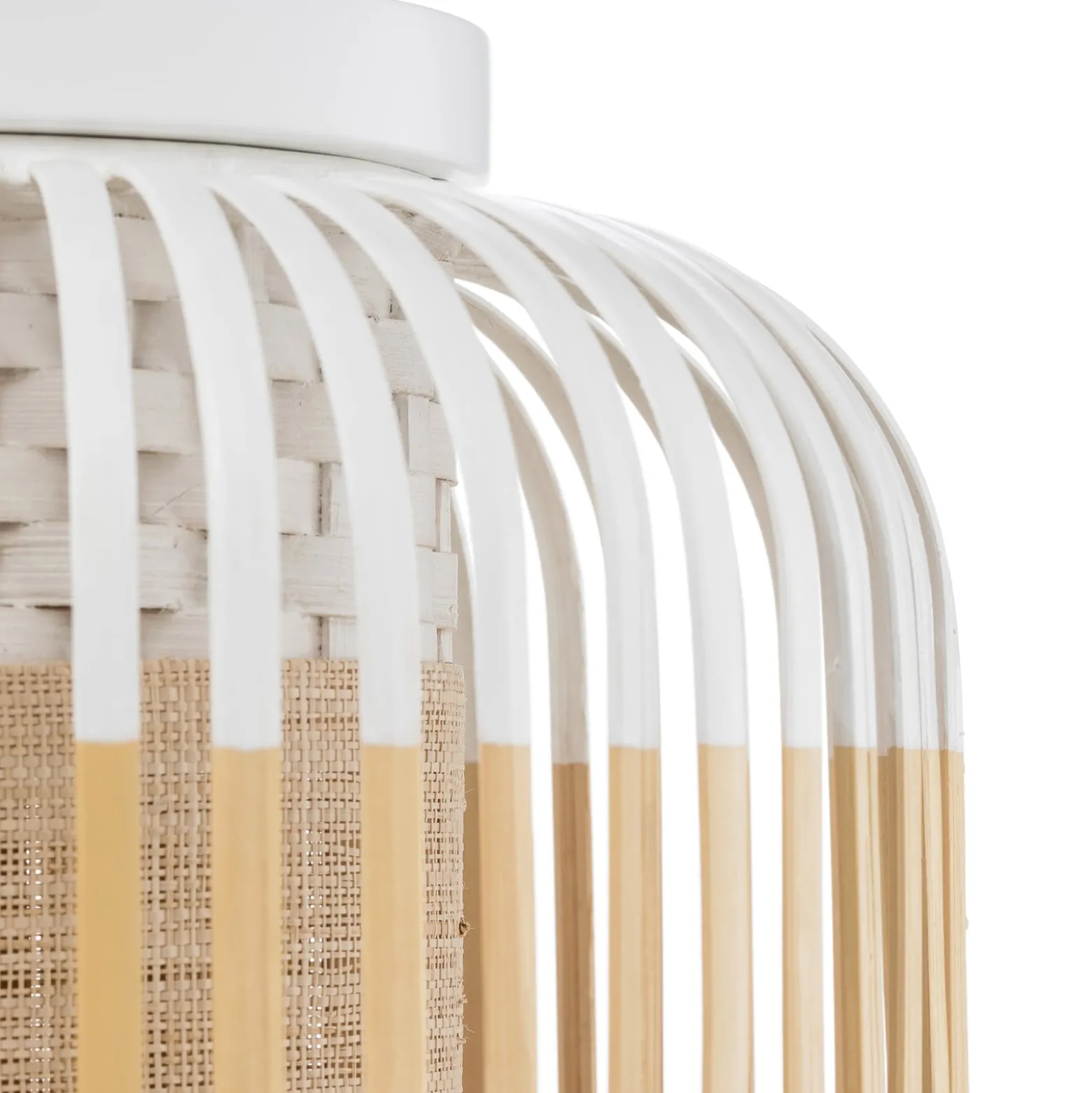 Forestier Deckenleuchte Bamboo XS, Ø 27 cm, weiß