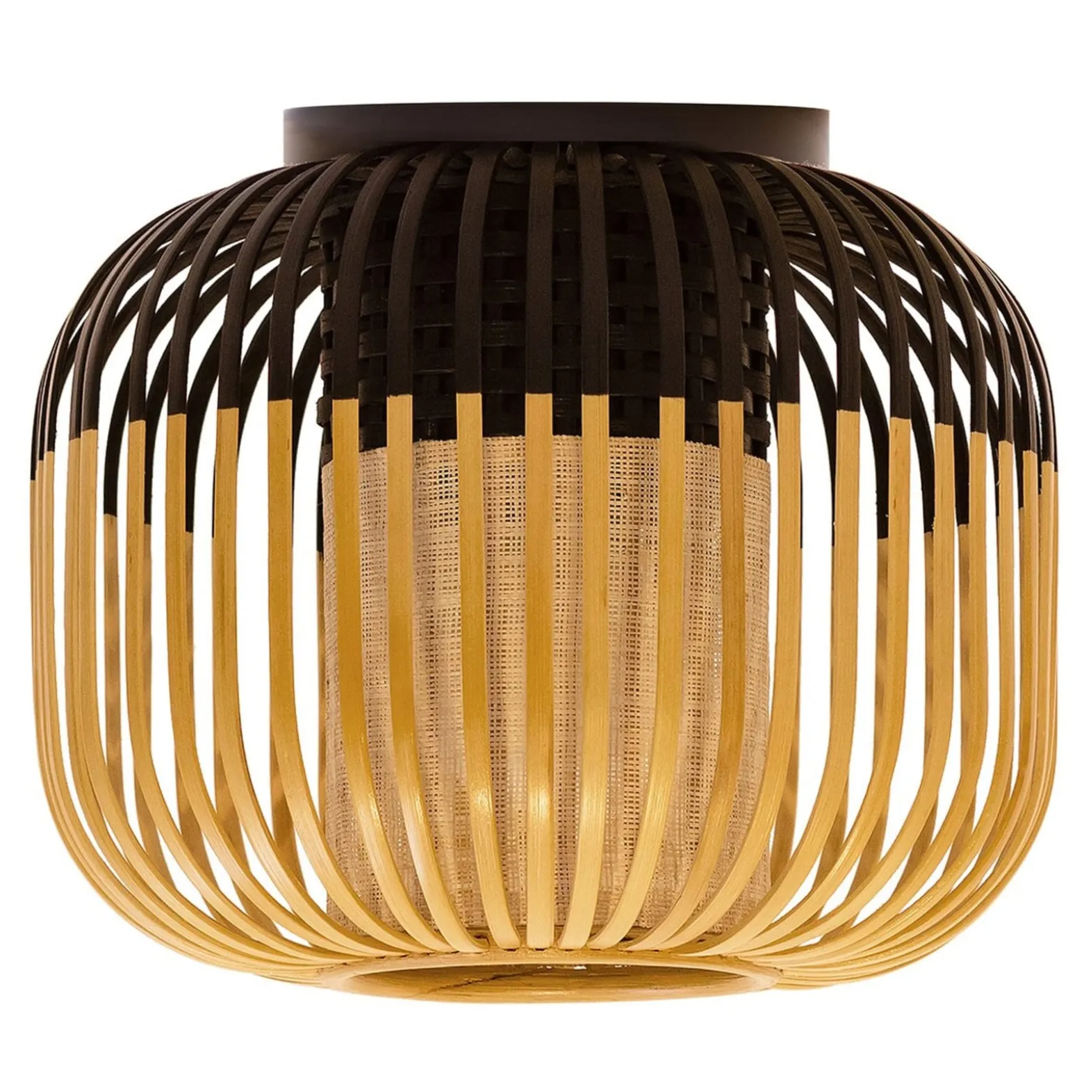 Forestier Deckenleuchte Bamboo XS, Ø 27 cm, schwarz