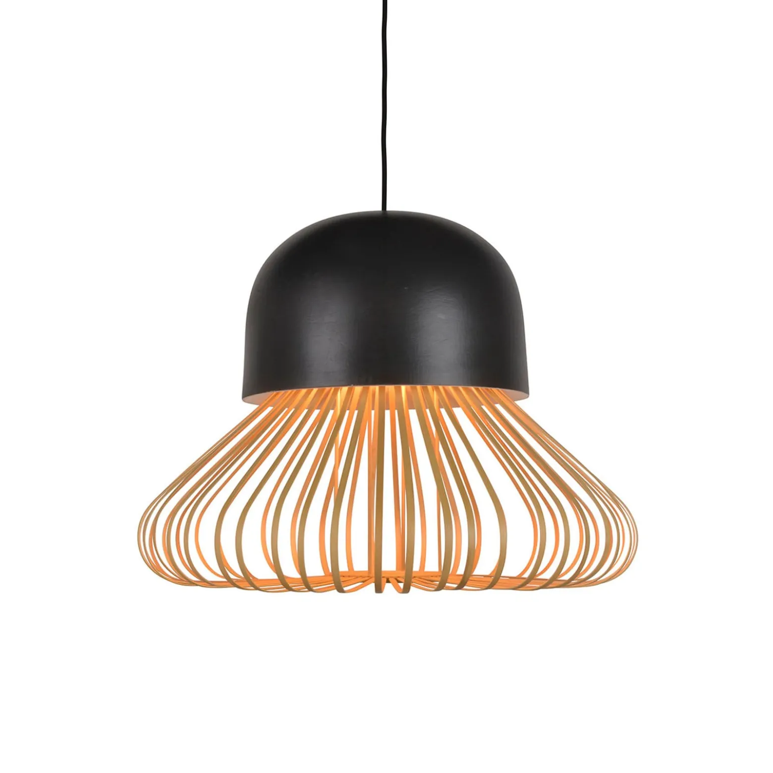 Forestier Hängeleuchte Anemos L, dunkelgrau, Ø 55 cm, E27