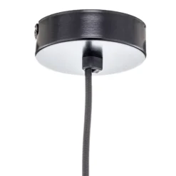 Forestier Pendellampe Bamboo M, Ø 45 cm, schwarz