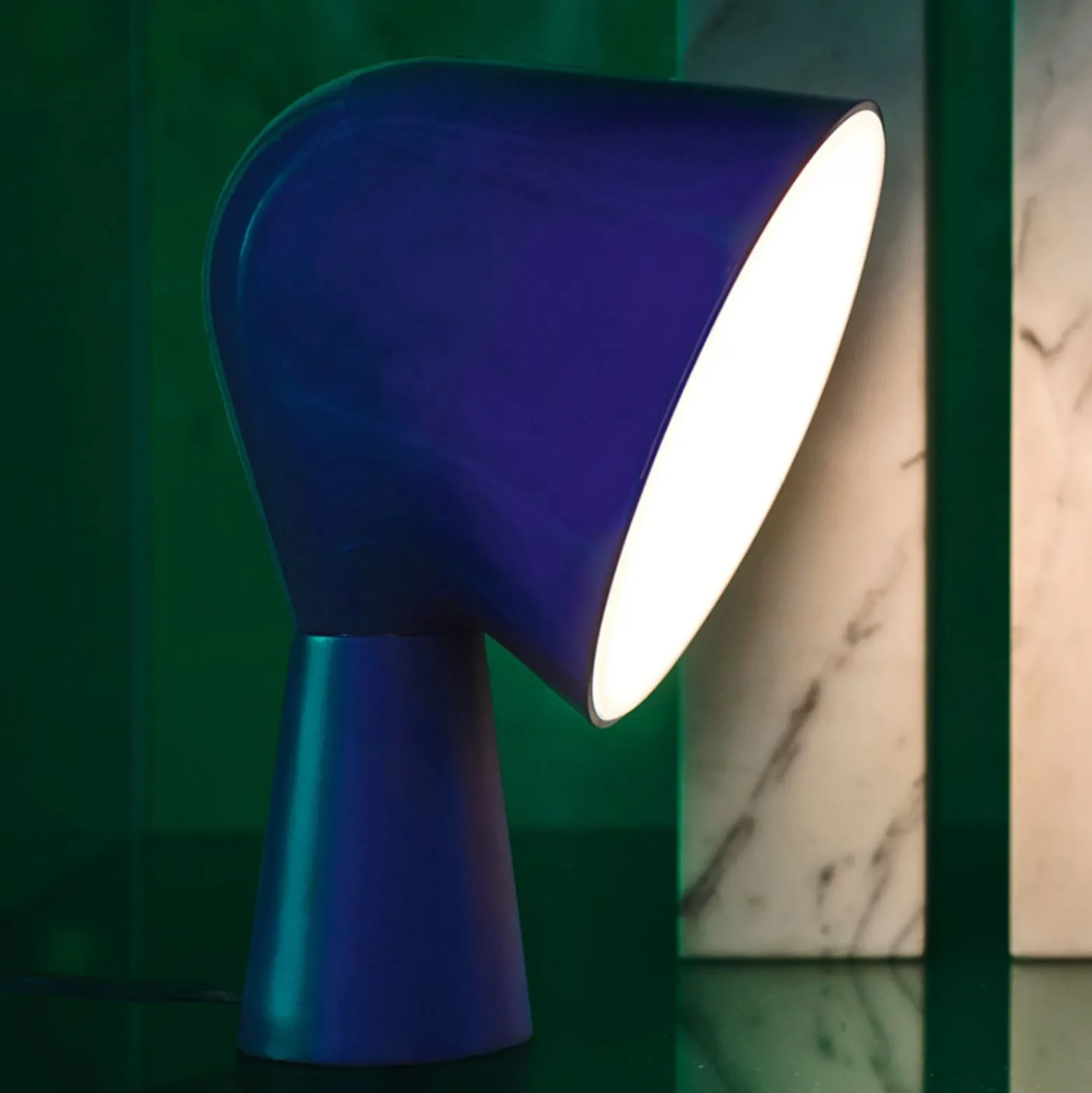Foscarini Binic Designer-Tischleuchte, blau