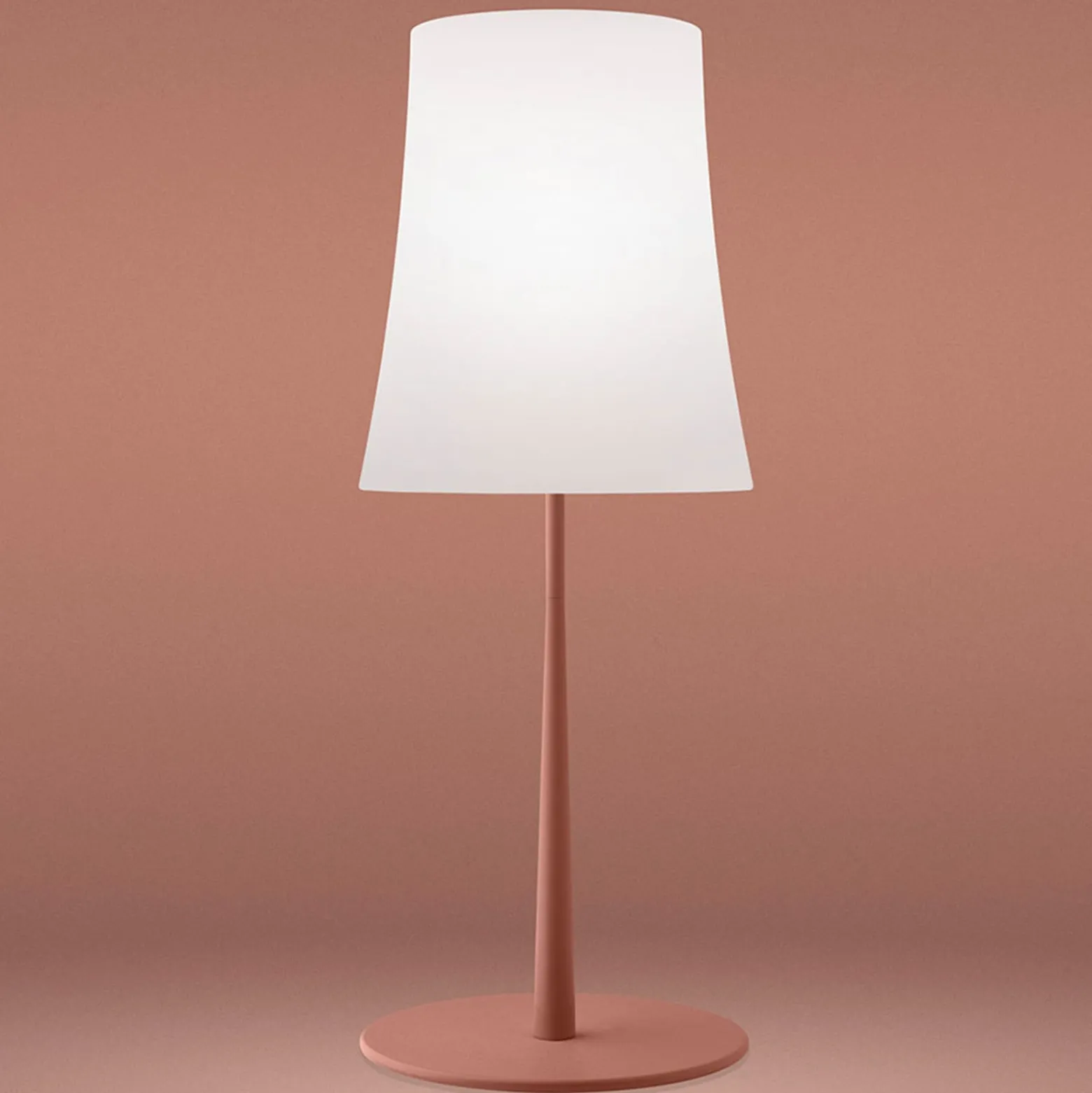 Foscarini Birdie Easy Grande Tischlampe ziegelrot