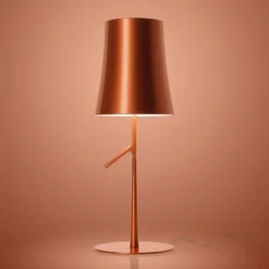 Foscarini Birdie LED piccola Tischlampe kupfer