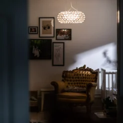 Foscarini Caboche Plus media Pendel dimmbar klar
