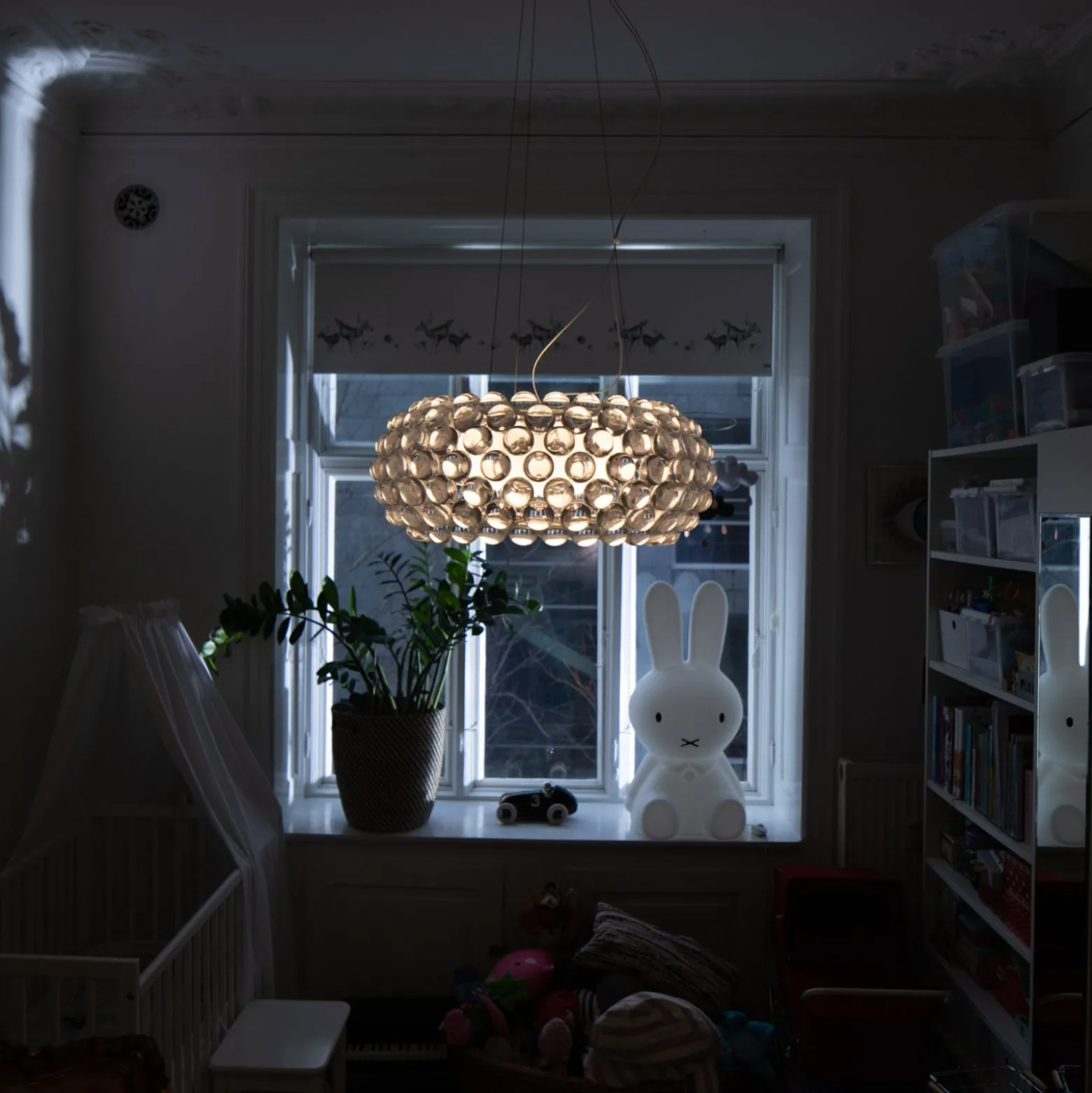 Foscarini Caboche Plus media Pendel on/off grau