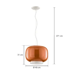 Foscarini Chouchin 1 LED-Hängeleuchte, orange