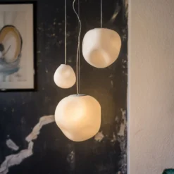 Foscarini Hängeleuchte Hoba Media, Ø 24cm, Abhängung 1000cm