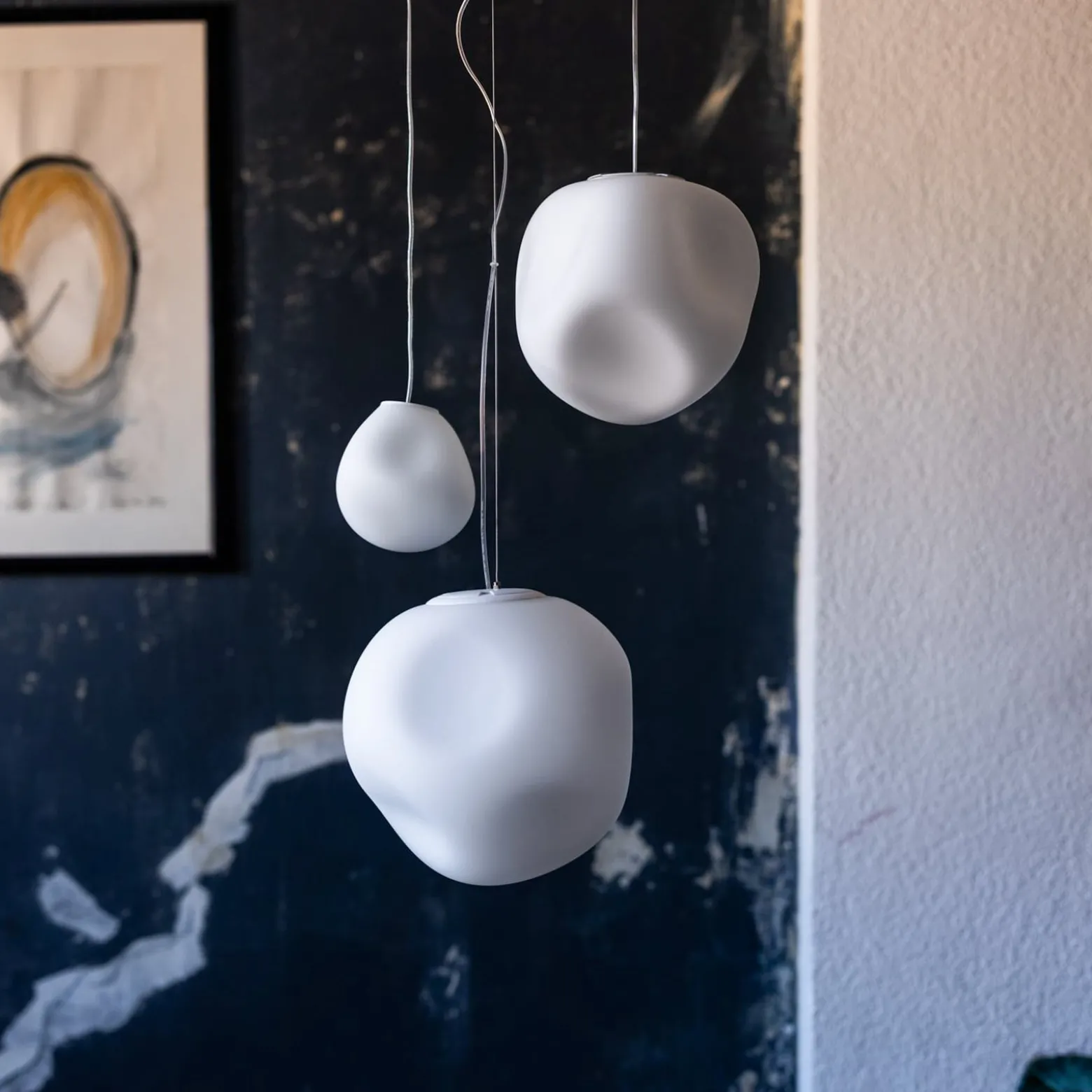Foscarini Hängeleuchte Hoba Midi, Ø 19 cm, Abhängung 350 cm
